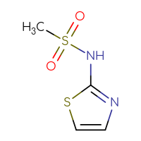 Chemical structure of N-(1,3-thiazol-2-yl)methanesulfonamide - CSSB00000180718