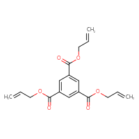 Chemical structure of 1,3,5-tris(prop-2-en-1-yl) benzene-1,3,5-tricarboxylate - CSSB00000068284