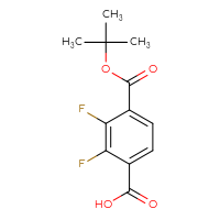 Chemical structure of 4-[(tert-butoxy)carbonyl]-2,3-difluorobenzoic acid - CSSB03578825467