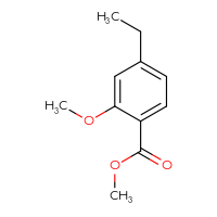 Chemical structure of methyl 4-ethyl-2-methoxybenzoate - CSSB00043824416