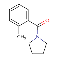 Chemical structure of 1-(2-methylbenzoyl)pyrrolidine - CSSB00000158177