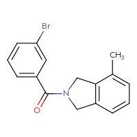 Chemical structure of 2-(3-bromobenzoyl)-4-methyl-2,3-dihydro-1H-isoindole - CSSB03588616232