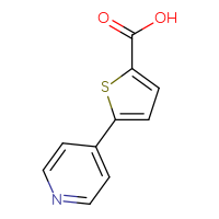 Chemical structure of 5-(pyridin-4-yl)thiophene-2-carboxylic acid - CSSB00011246619