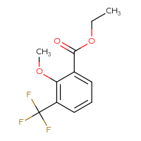 Chemical structure of ethyl 2-methoxy-3-(trifluoromethyl)benzoate - CSSB00137345180