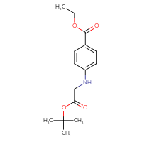 Chemical structure of ethyl 4-{[2-(tert-butoxy)-2-oxoethyl]amino}benzoate - CSSB00025711972