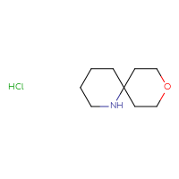 Chemical structure of 9-oxa-1-azaspiro[5.5]undecane hydrochloride - CSSS00102887109
