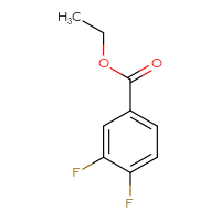 Chemical structure of ethyl 3,4-difluorobenzoate - CSSB00000700069