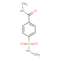 Chemical structure of N-methyl-4-(methylsulfamoyl)benzamide - CSSB00000206219