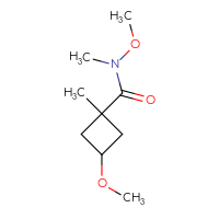 Chemical structure of N,3-dimethoxy-N,1-dimethylcyclobutane-1-carboxamide - CSSB15024080387