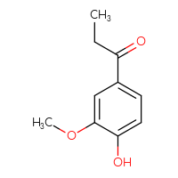 Chemical structure of 1-(4-hydroxy-3-methoxyphenyl)propan-1-one - CSSB00000012293