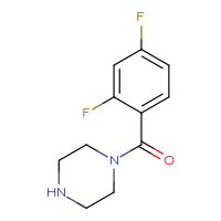 Chemical structure of 1-(2,4-difluorobenzoyl)piperazine - CSSB00000285970