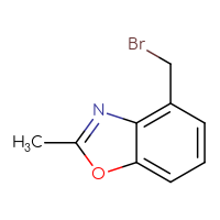 Chemical structure of 4-(bromomethyl)-2-methyl-1,3-benzoxazole - CSSB00016077572