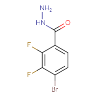 Chemical structure of 4-bromo-2,3-difluorobenzohydrazide - CSSB00011099767
