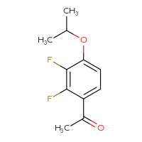 Chemical structure of 1-[2,3-difluoro-4-(propan-2-yloxy)phenyl]ethan-1-one - CSSB06262203653