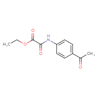 Chemical structure of ethyl [(4-acetylphenyl)carbamoyl]formate - CSSB00102654946