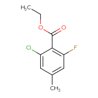 Chemical structure of ethyl 2-chloro-6-fluoro-4-methylbenzoate - CSSB00015528064