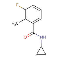 Chemical structure of N-cyclopropyl-3-fluoro-2-methylbenzamide - CSSB00015808866
