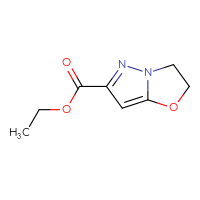 Chemical structure of ethyl 2H,3H-pyrazolo[3,2-b][1,3]oxazole-6-carboxylate - CSSB00009853241