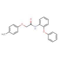 Chemical structure of 2-(4-methylphenoxy)-N-(2-phenoxyphenyl)acetamide - CSSB00046245045