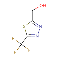 Chemical structure of [5-(trifluoromethyl)-1,3,4-thiadiazol-2-yl]methanol - CSSB00010894700