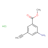 Chemical structure of methyl 3-amino-5-ethynylbenzoate hydrochloride - CSSB06744479431