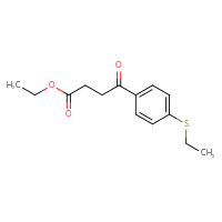 Chemical structure of ethyl 4-[4-(ethylsulfanyl)phenyl]-4-oxobutanoate - CSSB00003676475