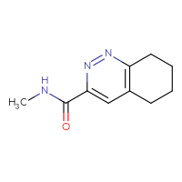 Chemical structure of N-methyl-5,6,7,8-tetrahydrocinnoline-3-carboxamide - CSSB02283621511