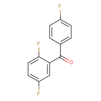 Chemical structure of (2,5-difluorophenyl)(4-fluorophenyl)methanone - CSSB00000323699