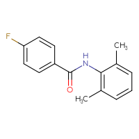 Chemical structure of N-(2,6-dimethylphenyl)-4-fluorobenzamide - CSSB00000579334