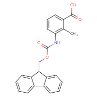 Chemical structure of 3-({[(9H-fluoren-9-yl)methoxy]carbonyl}amino)-2-methylbenzoic acid - CSSB00011843701