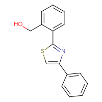 Chemical structure of [2-(4-phenyl-1,3-thiazol-2-yl)phenyl]methanol - CSSB09882327974