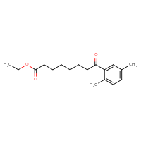 Chemical structure of ethyl 8-(2,5-dimethylphenyl)-8-oxooctanoate - CSSB00020572162