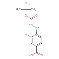 Chemical structure of 4-({[(tert-butoxy)carbonyl]amino}amino)-3-chlorobenzoic acid - CSSB06720755353