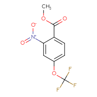 Chemical structure of methyl 2-nitro-4-(trifluoromethoxy)benzoate - CSSB00137349597