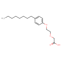 Chemical structure of 2-[2-(4-octylphenoxy)ethoxy]acetic acid - CSSB00137314676