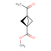 Chemical structure of methyl 3-acetylbicyclo[1.1.1]pentane-1-carboxylate - CSSB20563214706