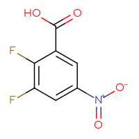 Chemical structure of 2,3-difluoro-5-nitrobenzoic acid - CSSB00000756573