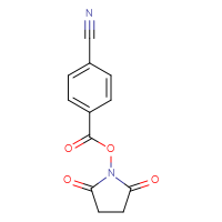 Chemical structure of 2,5-dioxopyrrolidin-1-yl 4-cyanobenzoate - CSSB00059238704