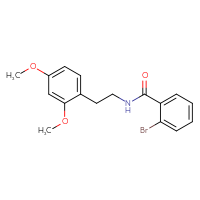 Chemical structure of 2-bromo-N-[2-(2,4-dimethoxyphenyl)ethyl]benzamide - CSSB00105954974