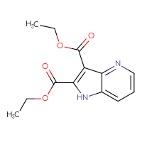 Chemical structure of 2,3-diethyl 1H-pyrrolo[3,2-b]pyridine-2,3-dicarboxylate - CSSB20621630242
