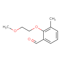 Chemical structure of 2-(2-methoxyethoxy)-3-methylbenzaldehyde - CSSB00013240093