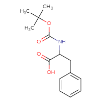 Chemical structure of 2-{[(tert-butoxy)carbonyl]amino}-3-phenylpropanoic acid - CSSB00000184767