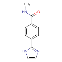 Chemical structure of 4-(1H-imidazol-2-yl)-N-methylbenzamide - CSSB02283618737