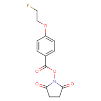 Chemical structure of 2,5-dioxopyrrolidin-1-yl 4-(2-fluoroethoxy)benzoate - CSSB00020588271