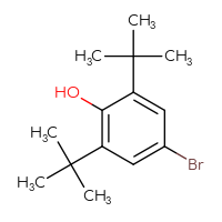 Chemical structure of 4-bromo-2,6-di-tert-butylphenol - CSSB00009814025