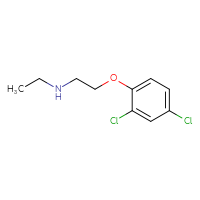 Chemical structure of [2-(2,4-dichlorophenoxy)ethyl](ethyl)amine - CSSB00000226042