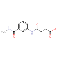 Chemical structure of 3-{[3-(methylcarbamoyl)phenyl]carbamoyl}propanoic acid - CSSB00000605756