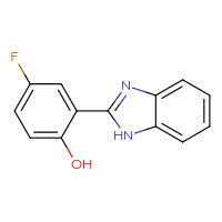 Chemical structure of 2-(1H-1,3-benzodiazol-2-yl)-4-fluorophenol - CSSB00001721316