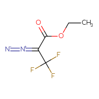 Chemical structure of ethyl 2-diazo-3,3,3-trifluoropropanoate - CSSB00000082142