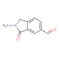 Chemical structure of 2-methyl-3-oxo-2,3-dihydro-1H-isoindole-5-carbaldehyde - CSSB00021116405